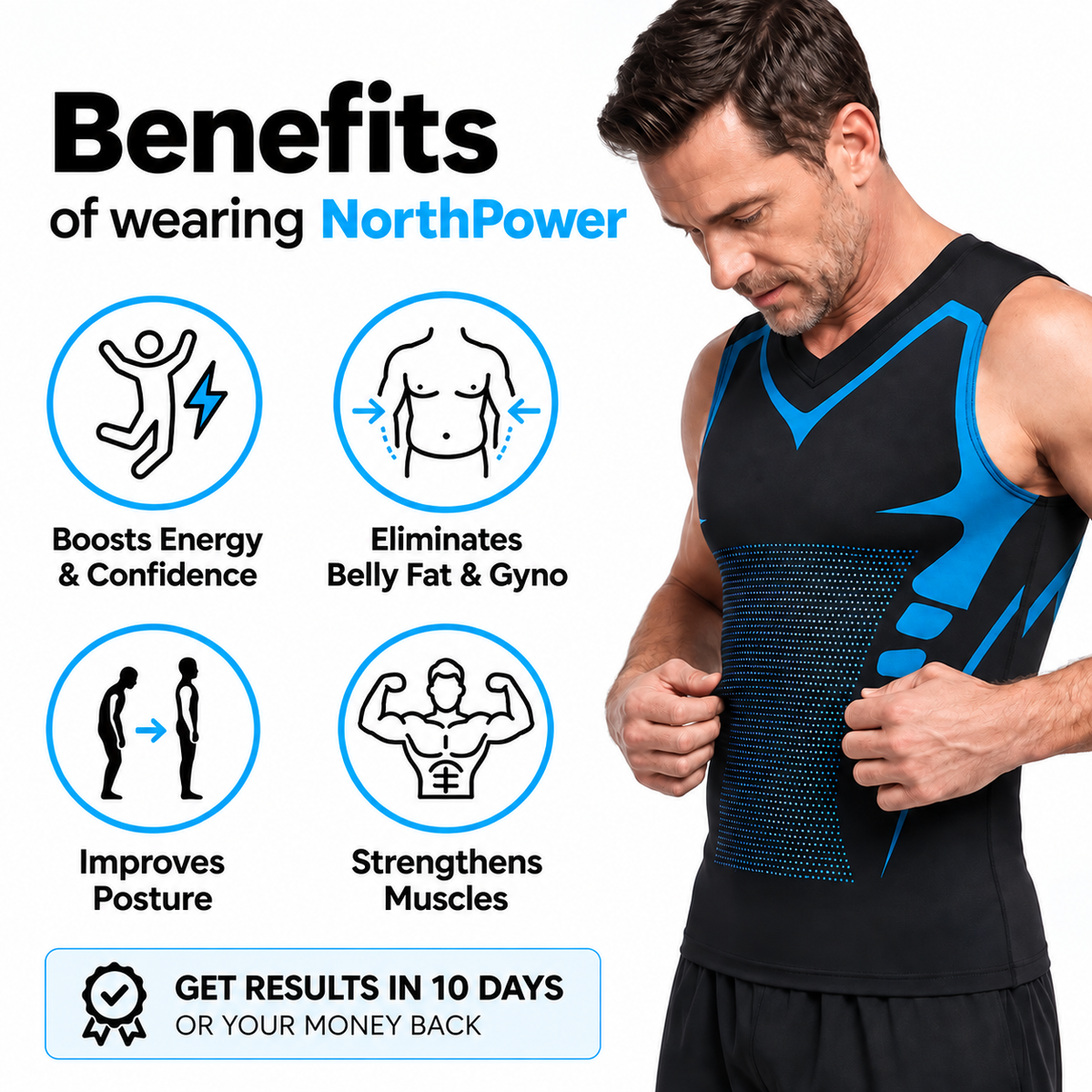 AmareFrame™ V-Neck Compression Pro